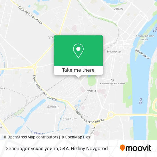 Зеленодольская улица, 54А map