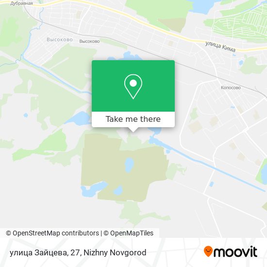 улица Зайцева, 27 map