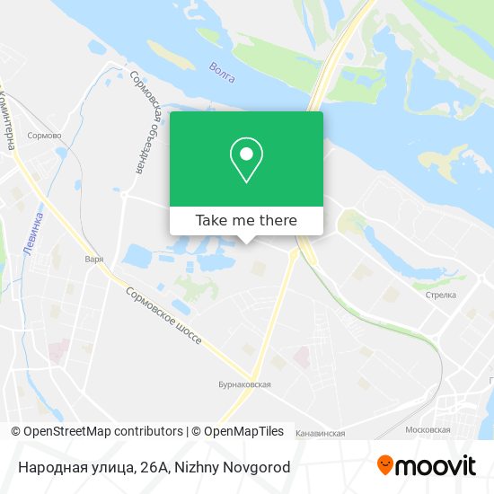 Народная улица, 26А map