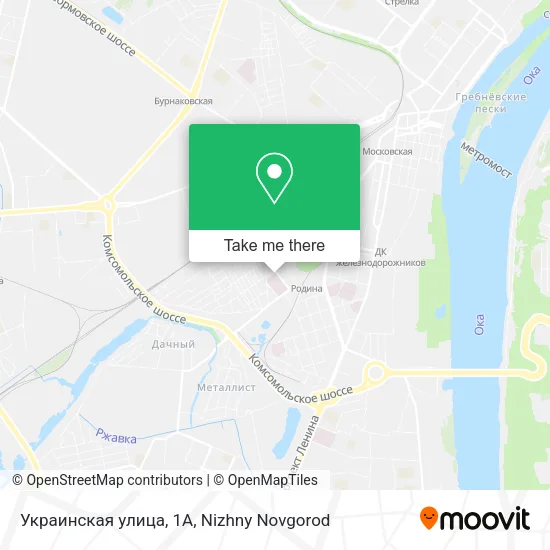 Украинская улица, 1А map