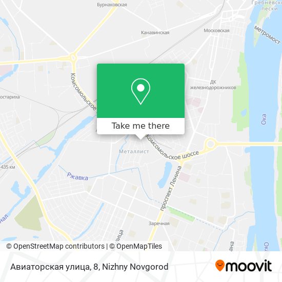 Авиаторская улица, 8 map