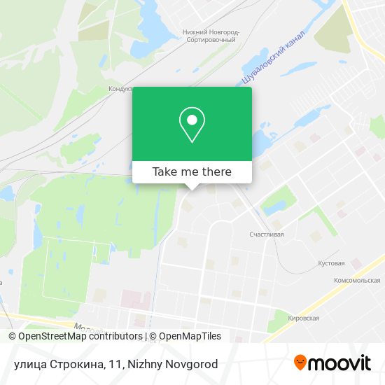 улица Строкина, 11 map