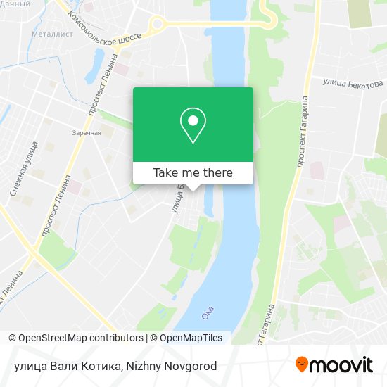 улица Вали Котика map