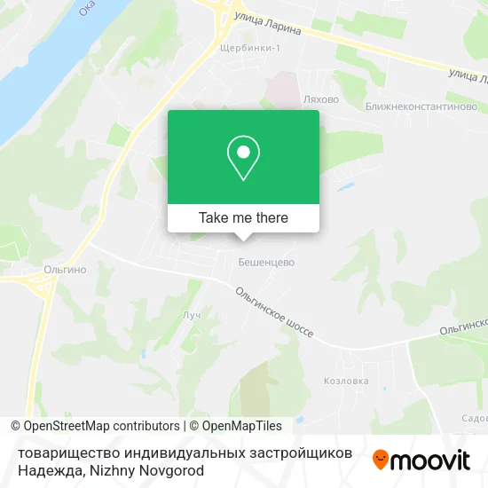 товарищество индивидуальных застройщиков Надежда map