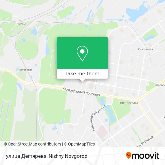 улица Дегтярёва map