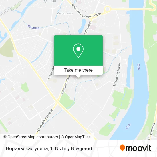 Норильская улица, 1 map