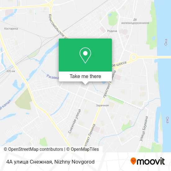 4А улица Снежная map