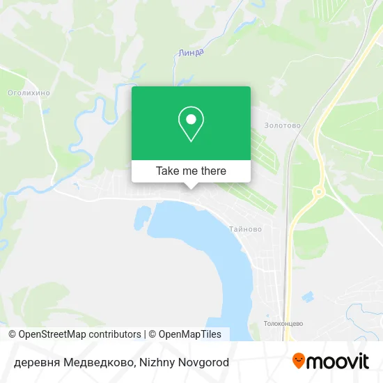 деревня Медведково map