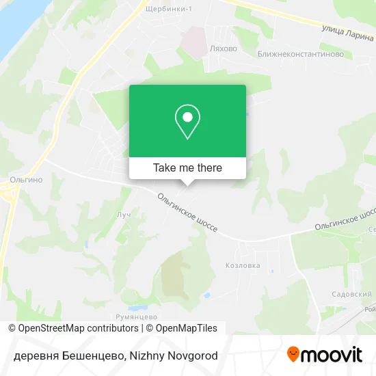 деревня Бешенцево map