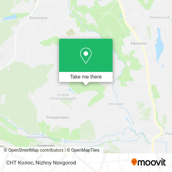 СНТ Колос map