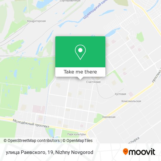 улица Раевского, 19 map