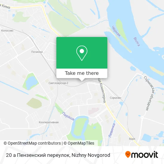 20 а Пензенский переулок map