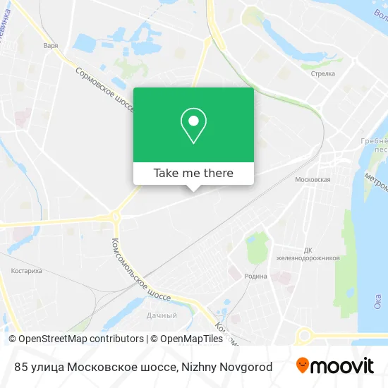 85 улица Московское шоссе map