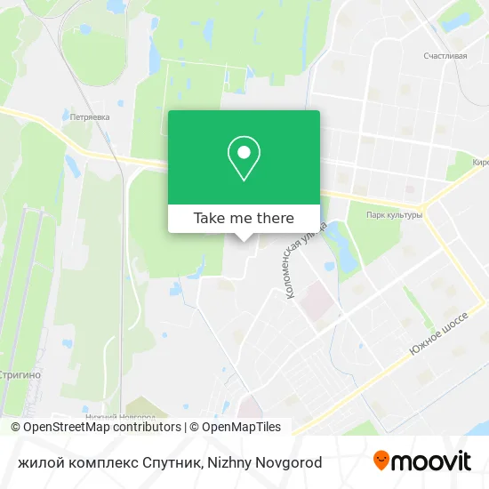 жилой комплекс Спутник map