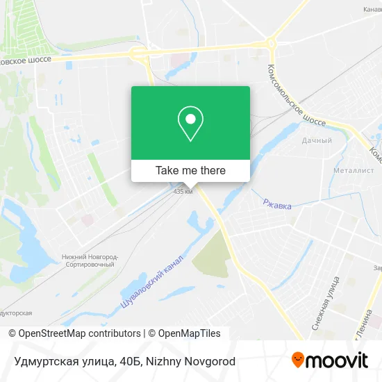 Удмуртская улица, 40Б map