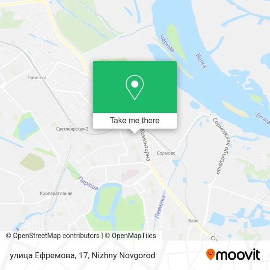 улица Ефремова, 17 map