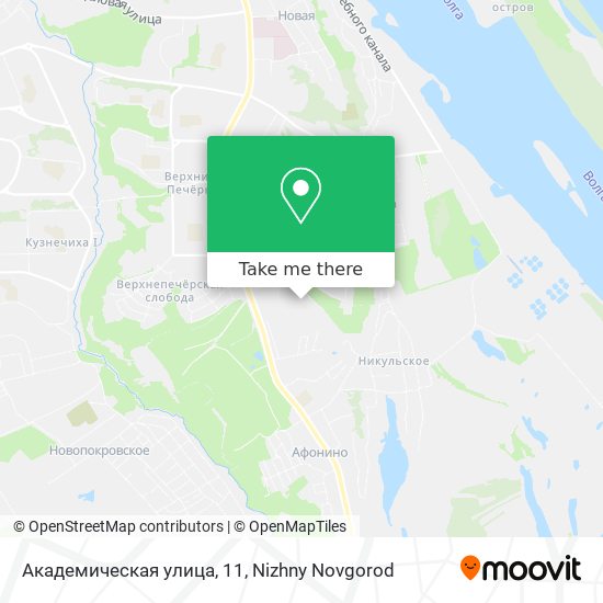 Академическая улица, 11 map