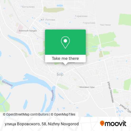 улица Воровского, 58 map