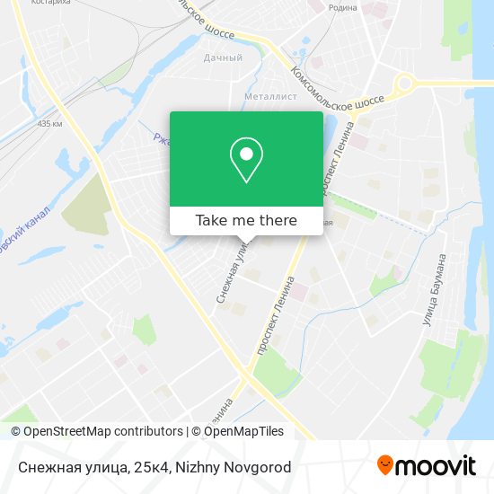 Снежная улица, 25к4 map