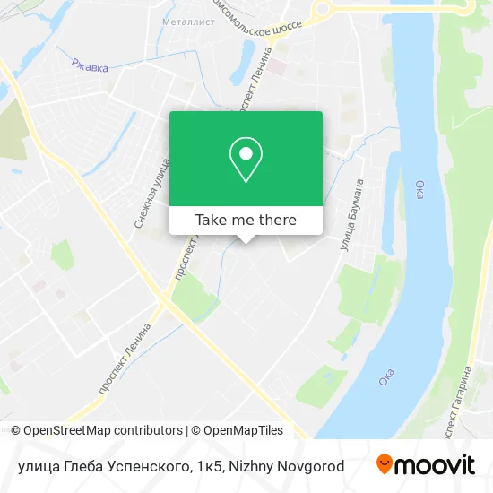 улица Глеба Успенского, 1к5 map