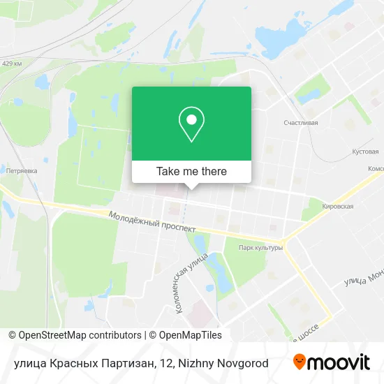 улица Красных Партизан, 12 map