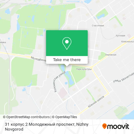 31 корпус 2 Молодежный проспект map