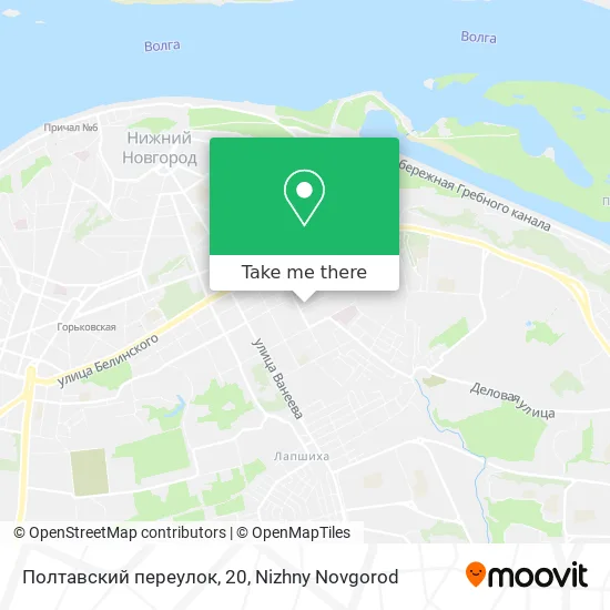 Полтавский переулок, 20 map