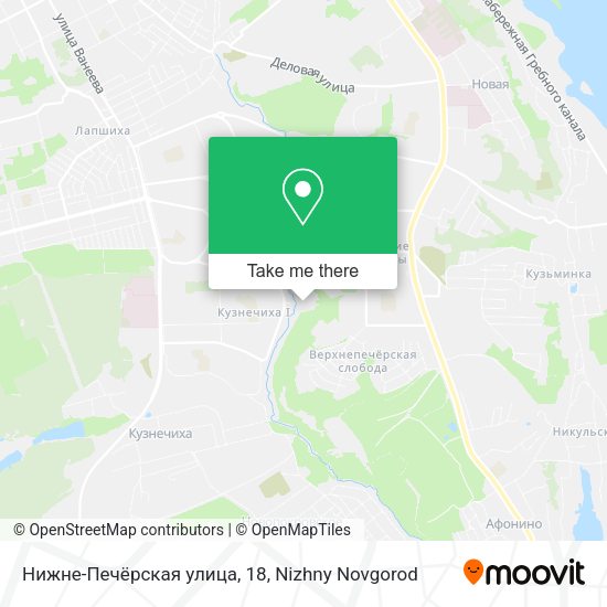 Нижне-Печёрская улица, 18 map