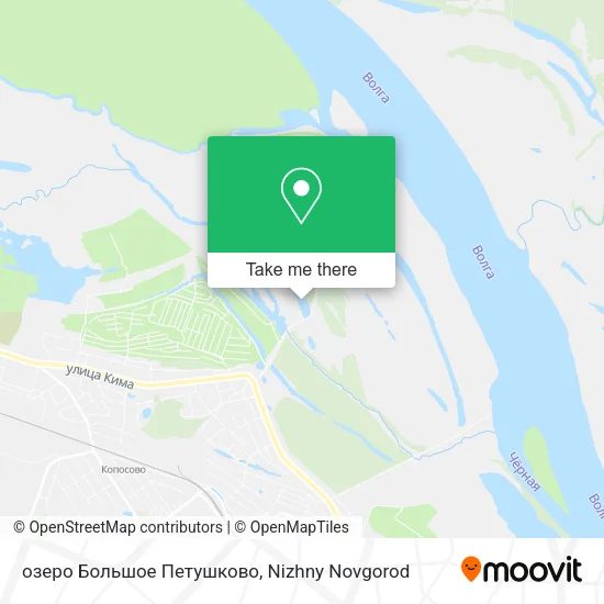 озеро Большое Петушково map