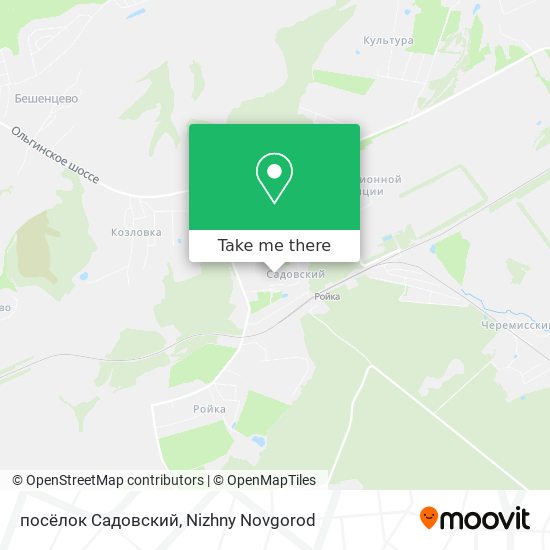 посёлок Садовский map