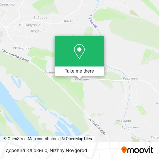 деревня Клюкино map