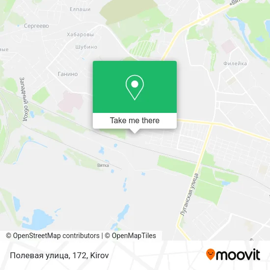 Полевая улица, 172 map