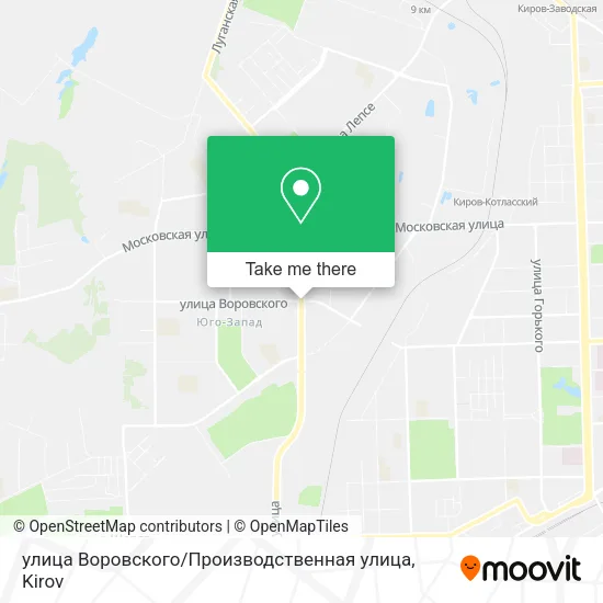 улица Воровского / Производственная улица map