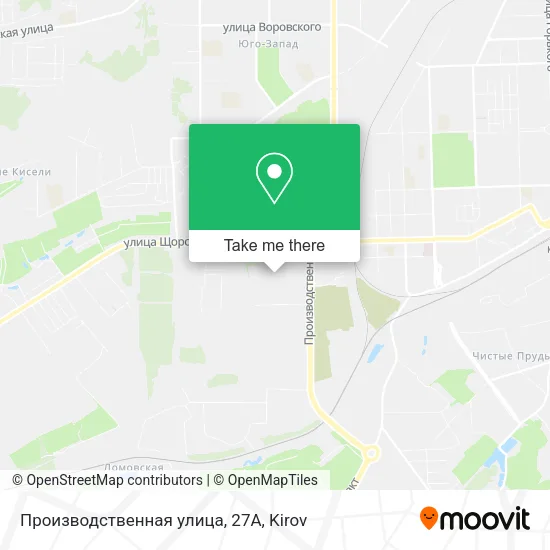 Производственная улица, 27А map