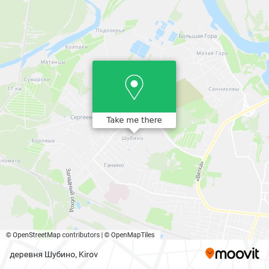 деревня Шубино map