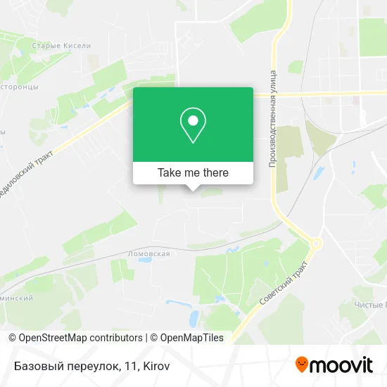 Базовый переулок, 11 map