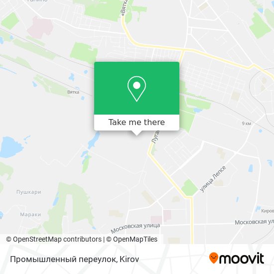 Промышленный переулок map