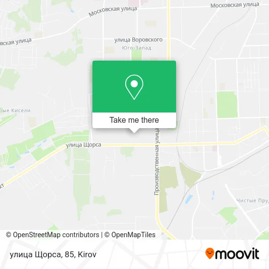 улица Щорса, 85 map