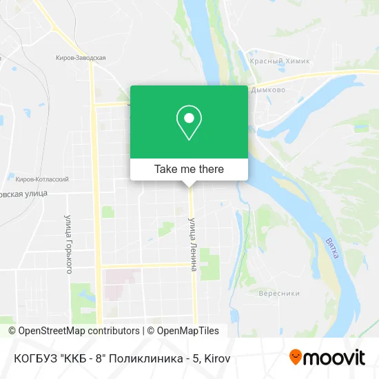 КОГБУЗ "ККБ - 8" Поликлиника - 5 map