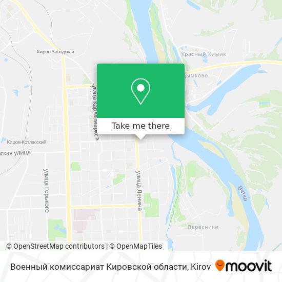 Военный комиссариат Кировской области map