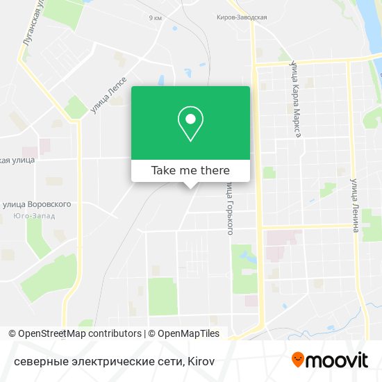 северные электрические сети map