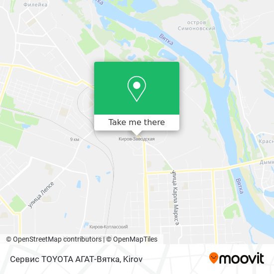 Сервис TOYOTA АГАТ-Вятка map
