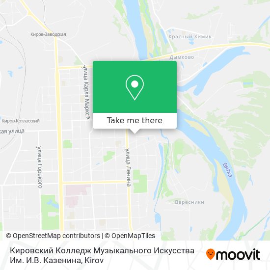 Кировский Колледж Музыкального Искусства Им. И.В. Казенина map