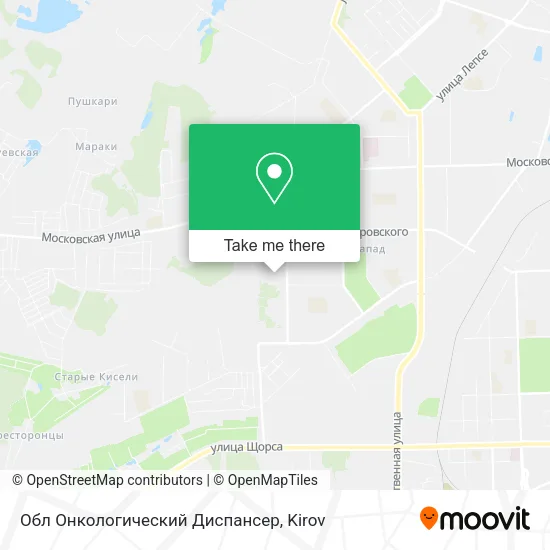 Обл Онкологический Диспансер map