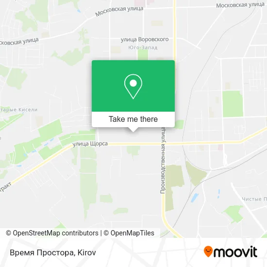 Время Простора map