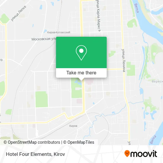 Hotel Four Elements map