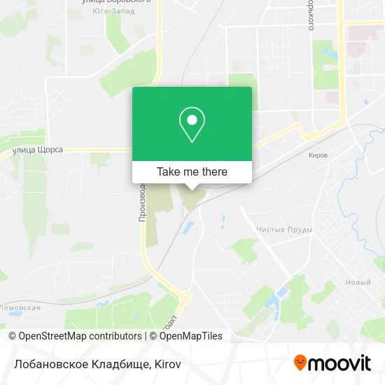 Лобановское Кладбище map