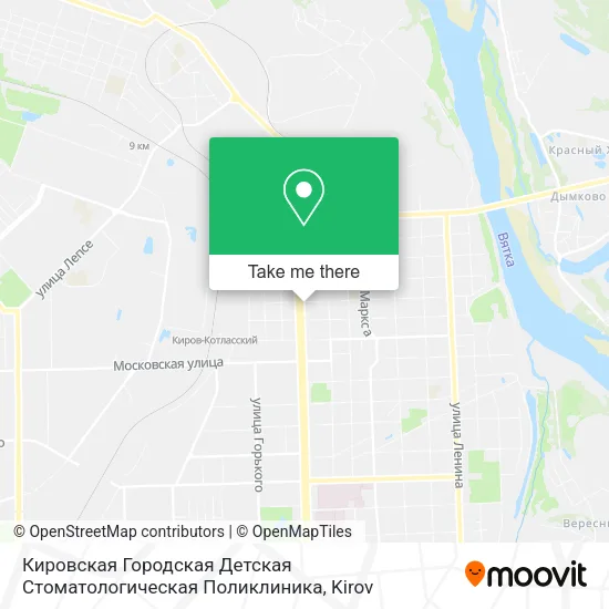 Кировская Городская Детская Стоматологическая Поликлиника map