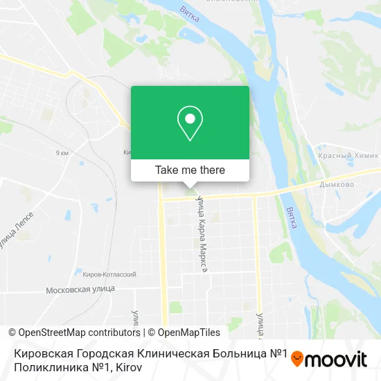 Кировская Городская Клиническая Больница №1 Поликлиника №1 map