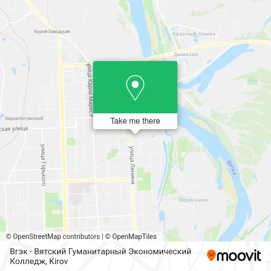 Вгэк - Вятский Гуманитарный Экономический Колледж map
